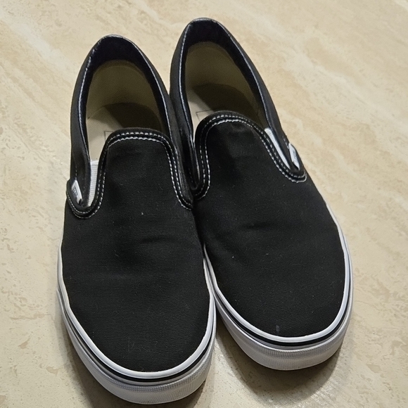 Classic Black Slip-On Kids Shoes - Picture 1 of 4